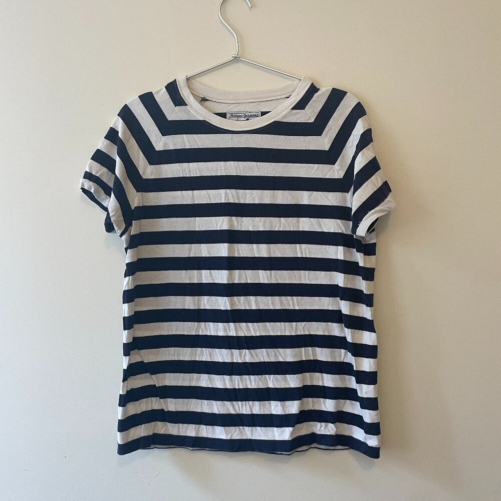 Single Stitch navy and white stripe vintage tshirt